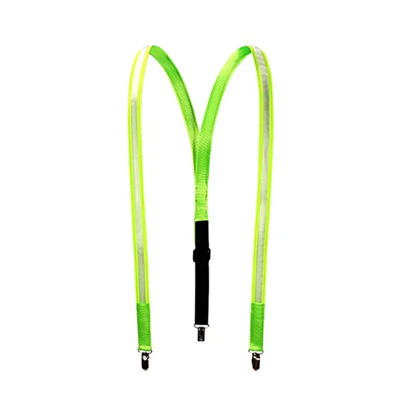 New Led Glowing Bow Suspenders for Men Wedding Party Accessories Glow in The Dark Bright Materials Birthday Festival SD01