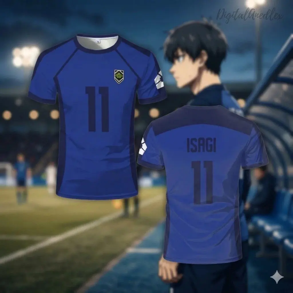 Unisex Blue Lock Isagi Yoichi #11 Soccer Jersey - Breathable Anime Cosplay Costume, Male Training Sportswear Tee for Kids Gift (Toys & Hobbies Specialty DIY Supply)