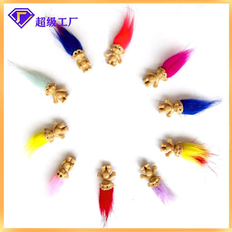 Troll Doll Toy Doll Injection Molded Doll Vintage Home Furnishings Cute Mini Collection