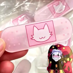 Game The Freak Circus Pierrot Cosplay Headwear Kawaii Acrylic Pink Hairclip Hairpin Girls Jewelry Hair Accessories Ornament Prop