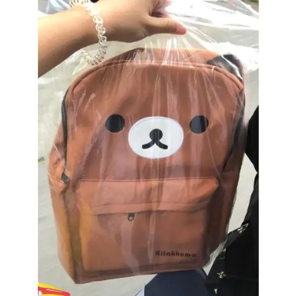 Kawaii Bear Rilakkumas Backpack Large Capacity Backpack Stylish Student School Bag Shoulder Bags Schoolbag Gift Hot Selling