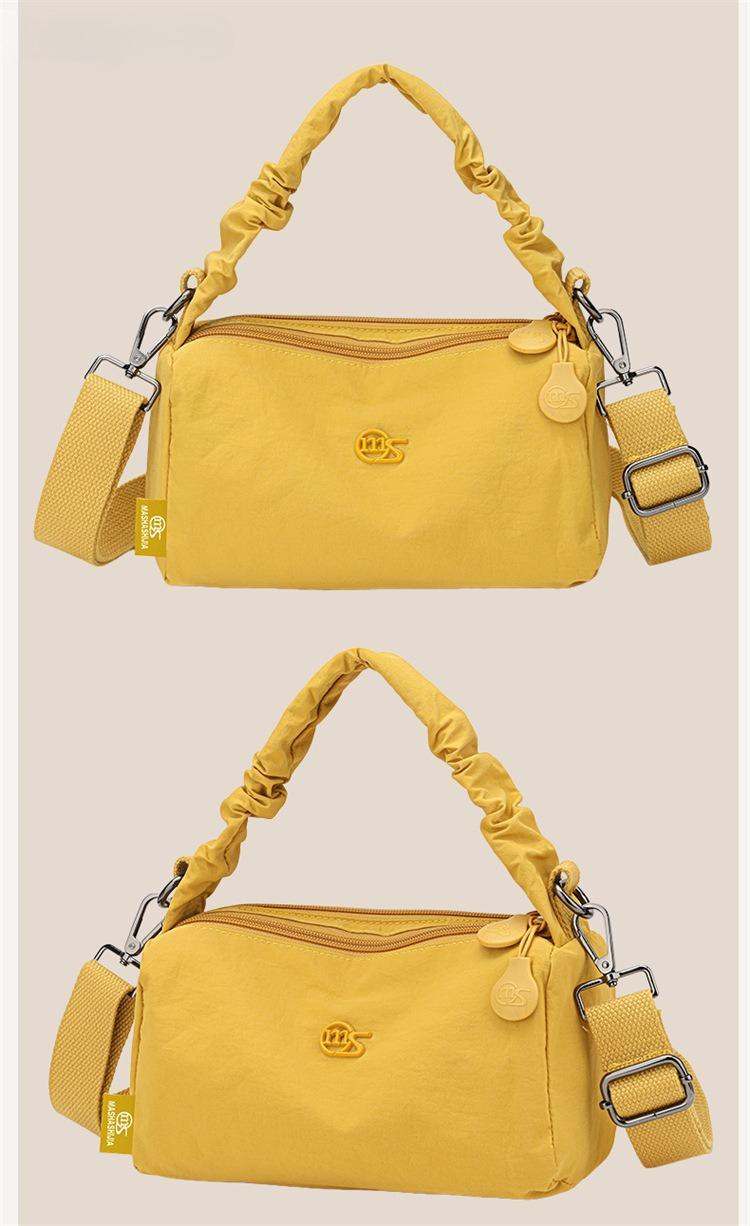 8118 Women's Nylon Portable Pillow Bag 2026 New Simple Shoulder Crossbody Bucket Bag