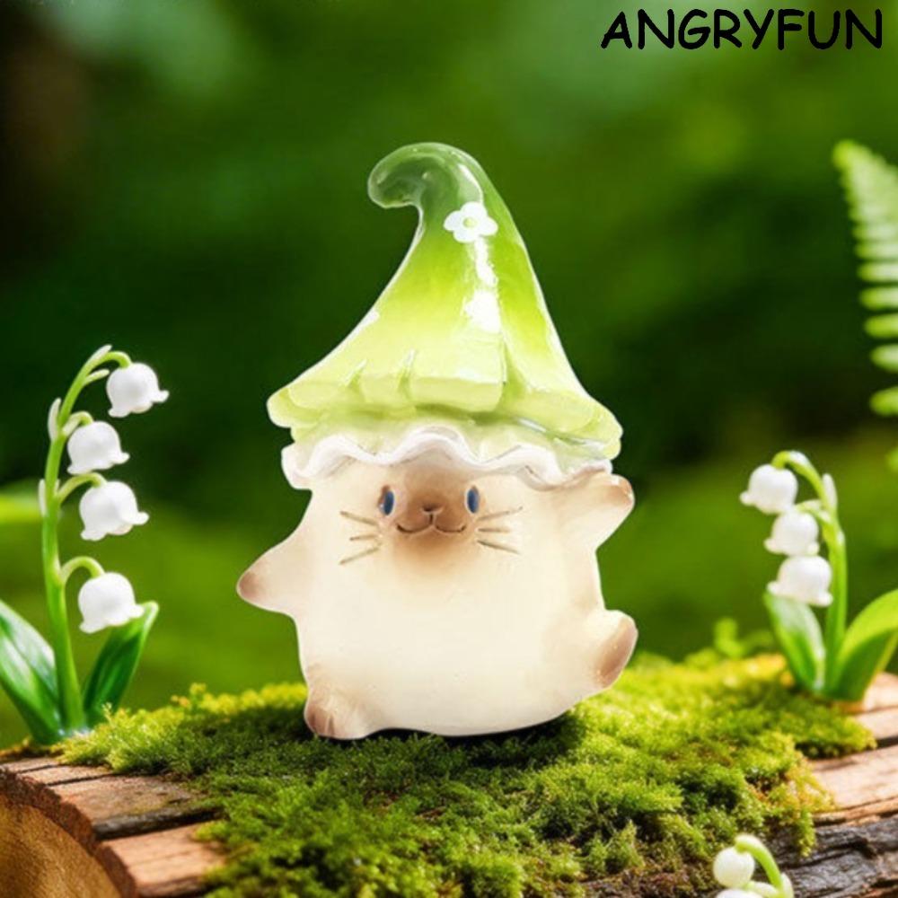 ANGRYFUN Cat Fantasy Mushroom Series Blind Box Figure – Cute Siamese Cat Collectible Mini Figurine, Desk Display Gift for Girls and Collectors