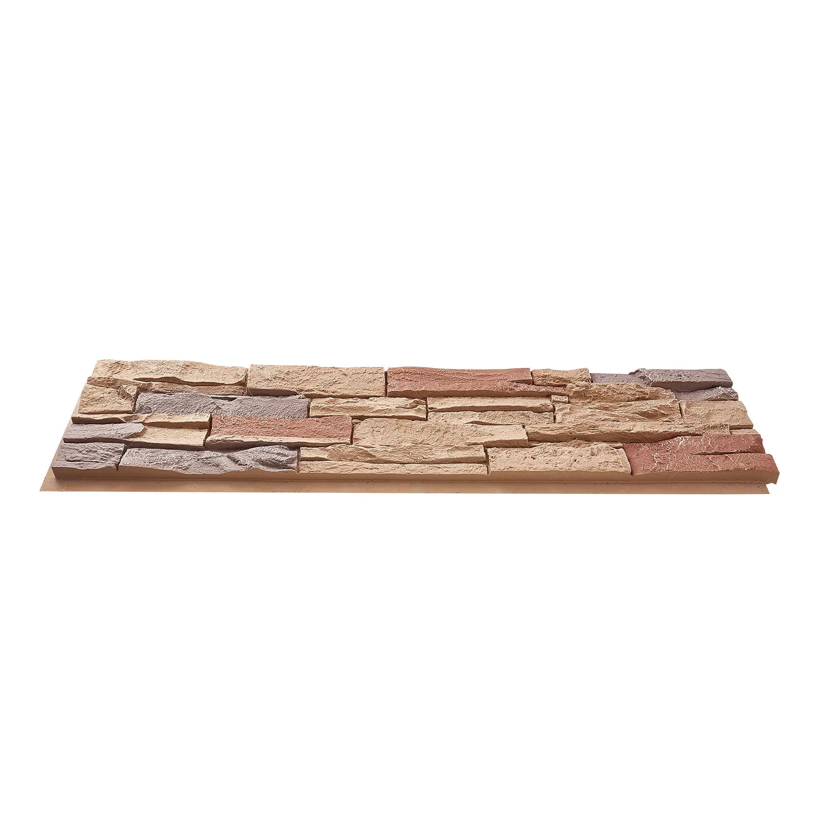 Faux Stacked Stone Panel, Artificial Stone Wall Panels, Polyurethane (PU) Construction, Realistic Natural Texture