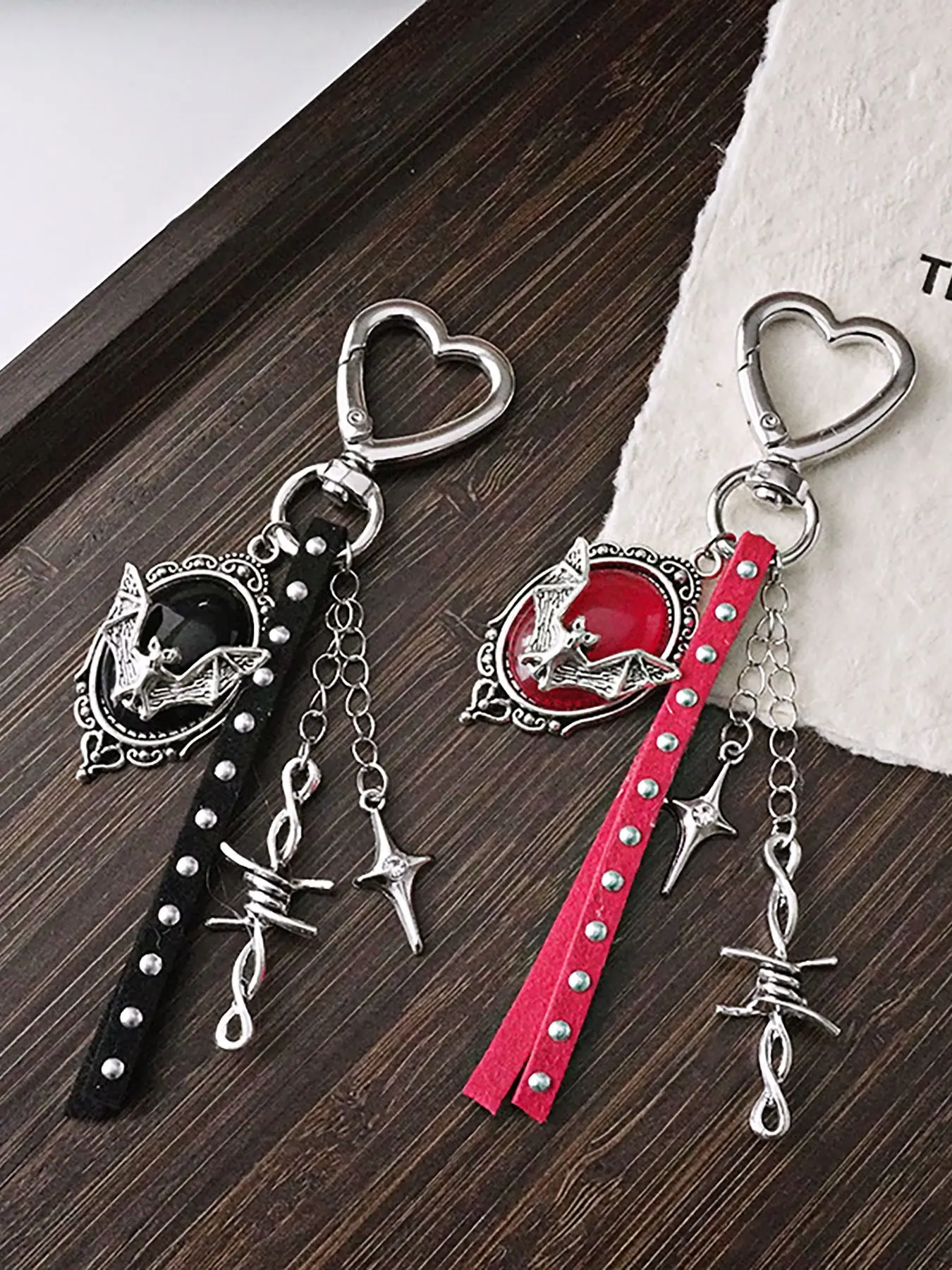 Trendy Gothic Cross Halloween Keychain, Keychain for Bags, Unique Bag Charm, Small Accessory, Box Bag Pendant, Fashionable and Stylish