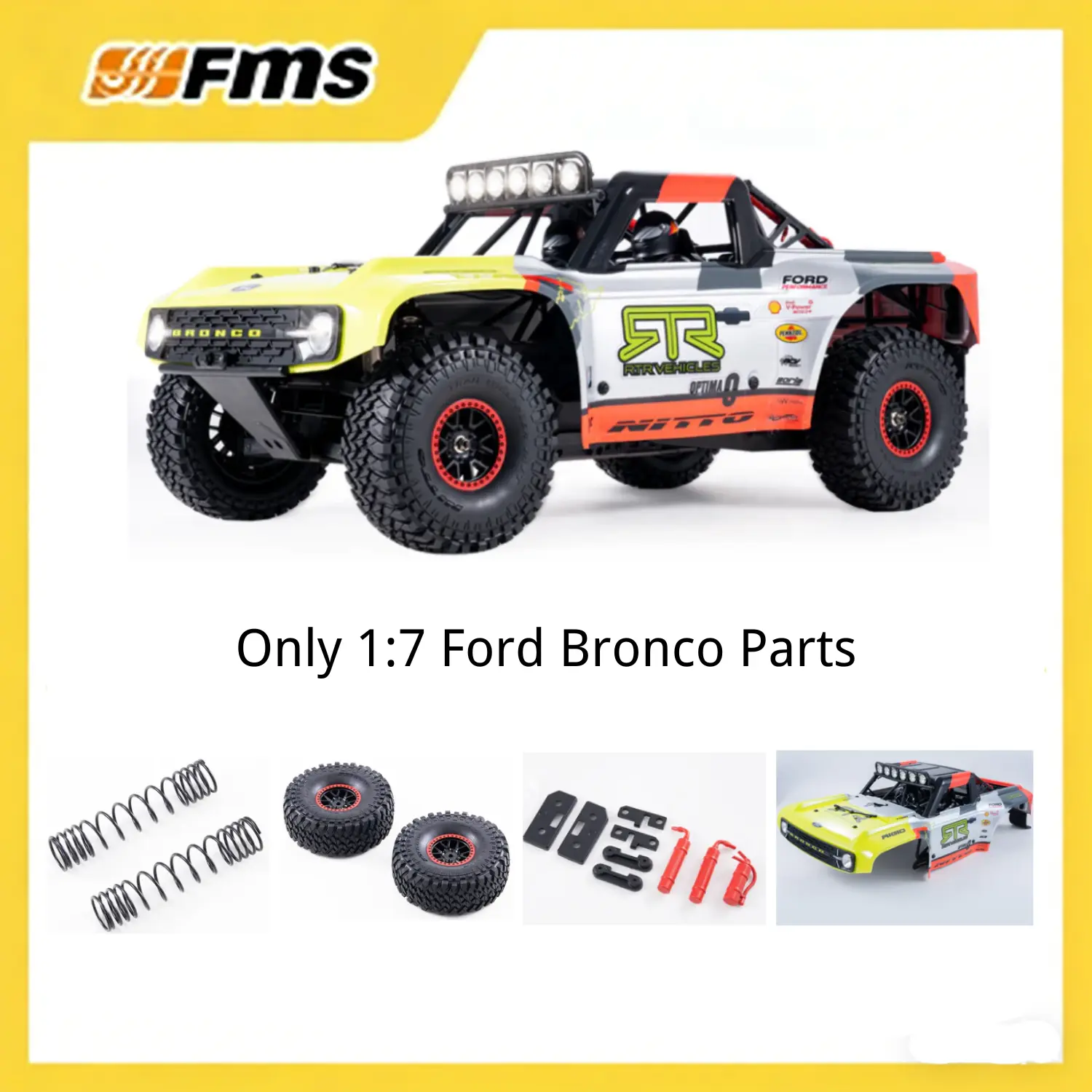 1:7 Ford Bronco Parts (Not a Car)