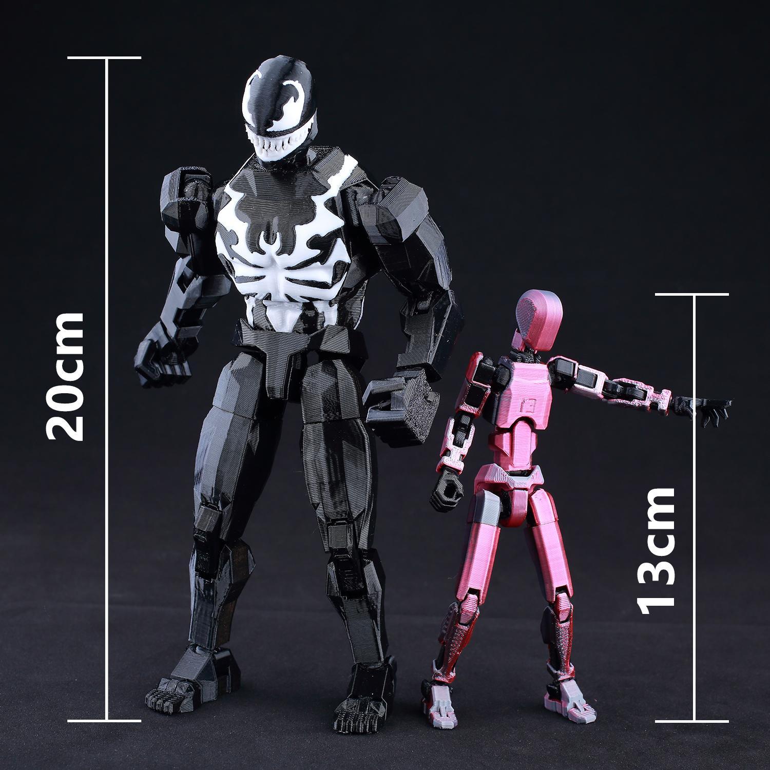 9L3D Printed Venom Spider-Man Lucky13 Dummy13 Action Figures Multi-Jointed Shapeshift Mannequin Anime Collectible Toys Gifts​