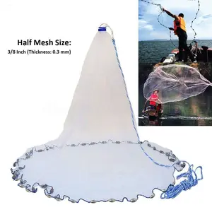 Hand Casting Fishing Net, Durable Fishing Mesh without Ring, Fishing Accessories for Outdoor Fishing, National Day Offers