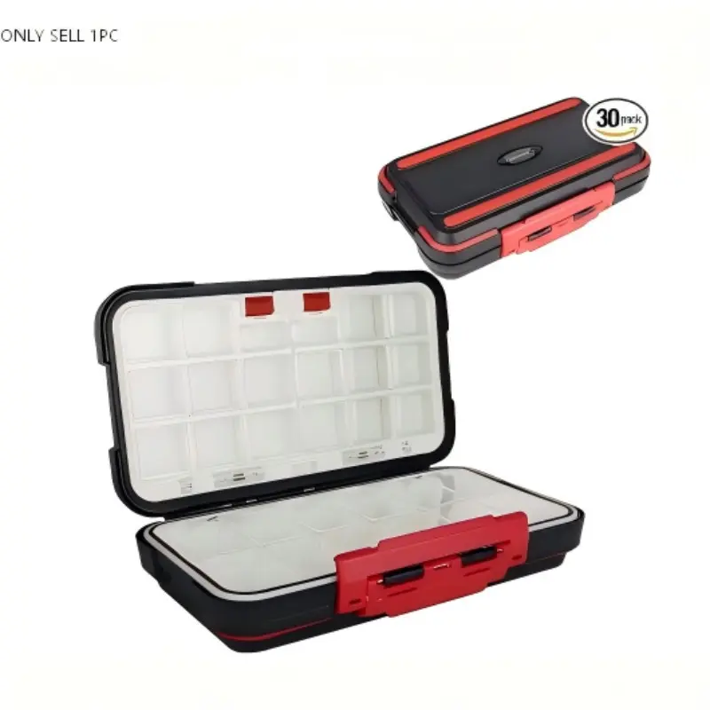Fishing Waterproof Gear Box, Fishing Tackle Box, Dual-Sided Opening Bait Tool Storage, Multi-Functional Fishing Accessories, Eva Material, Durable Design