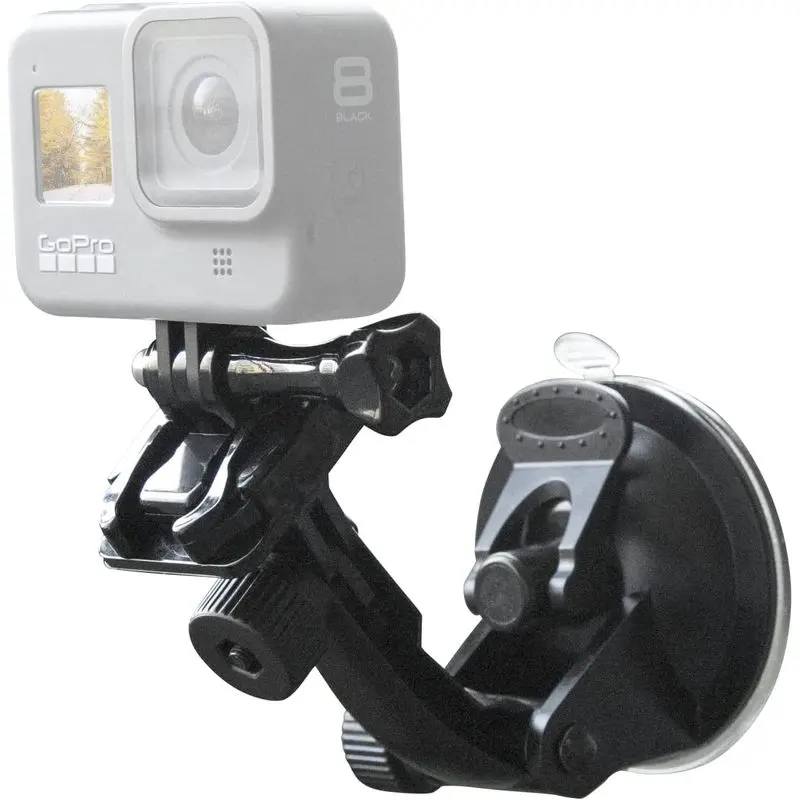 Suction Cup Car Mount for Gopro Hero 13 12 11 10 9 8 7, DJI Osmo, Insta360, Akaso and Other Action Cameras, Mount on Car Windshield or Window