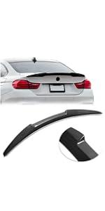 Rear Trunk Spoiler Wing Lip Compatible with 2017-2023 BMW G30 5 Series 4 Door Sedan F90 M5 Tail Wing Rear Trunk Lid Plastic - Glossy Black Car Accessories Vehicle Crash Guard