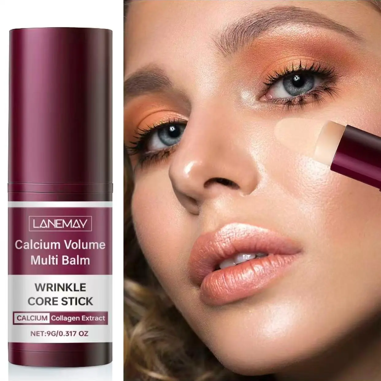 Calcium Multi Balm Eye Treatment Balm Eye Care Routine Korean Skin Care Anti-aging Cosmetics Collagen Hydrating Eye Stick Under Eye Care Perfecting Stick 9g
