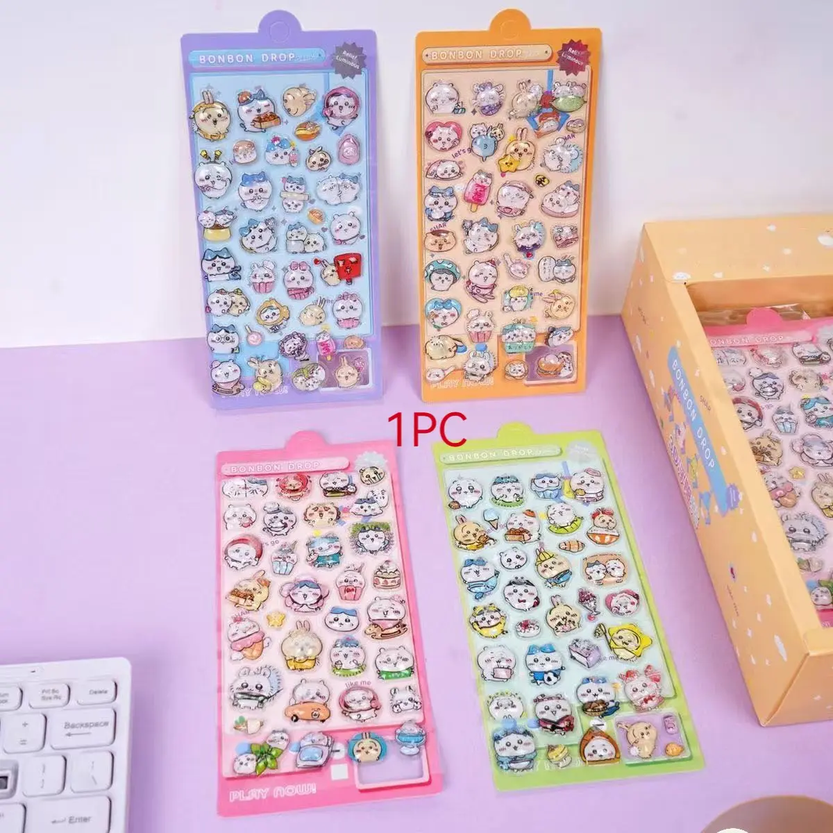 1pc Daily Decorative Sticker, Decal Sticker, Party Decoration Sticker, Kids Game Sticker, Office & School Sticker, Craft Reward, Puzzle Notebook Sticker