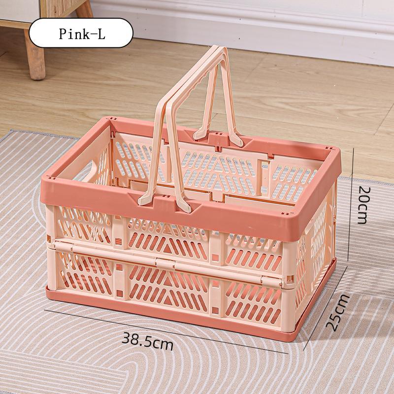 Foldable Storage Box, Outdoor Dining Basket, Portable Shopping Basket, Fruit Basket, Snack and Toy Container, Bookshelf Basket, Versatile Multi-Purpose Organizer