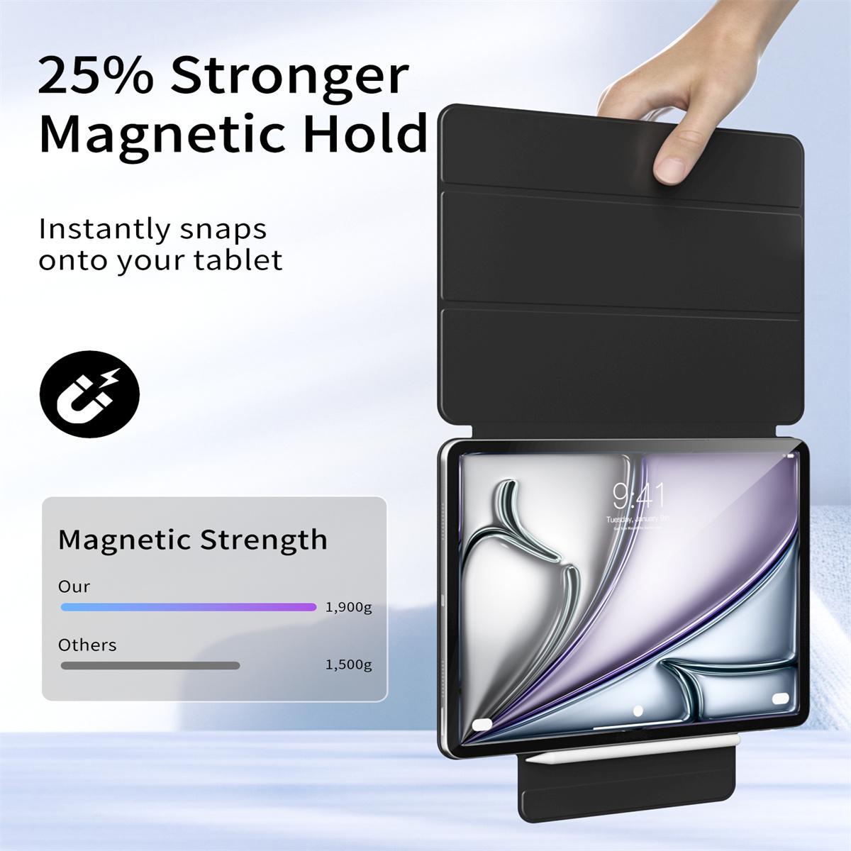 Magnetic Attachment Tablet Case, 1 Count Slim Trifold Stand Case with Auto Sleep/Wake Function, Tablet & Computer Accessories for iPad Pro 11 Inch, Tablet Holder Stand, Tablet Mount Stand