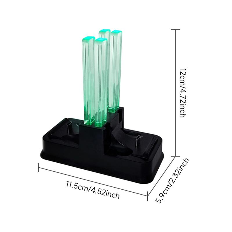 Controller Charging Station, Controller Charger with Charging Indicator, Console Accessories for Nintendo Switch & OLED Model