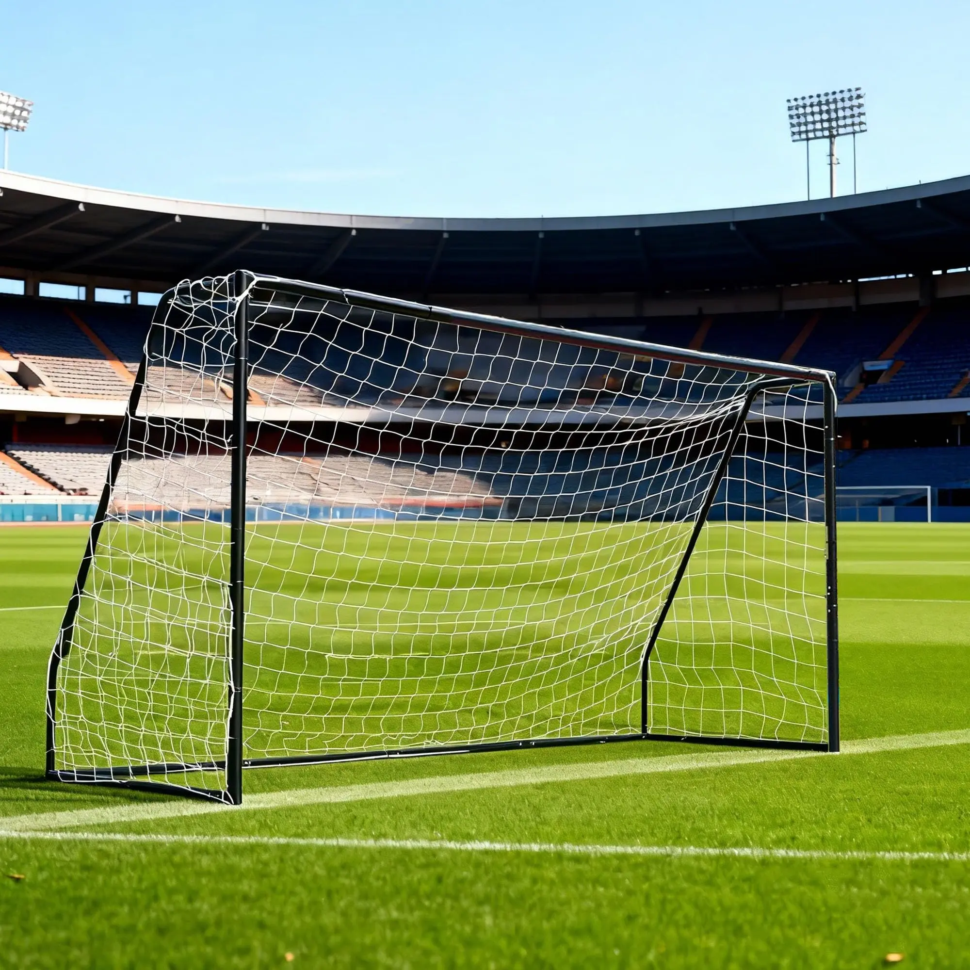 12ft Soccer Goal Heavy Duty Training Net Large Size Reinforced Frame for Backyard Games Youth Adult Football Practice Pro Soccer Equipment