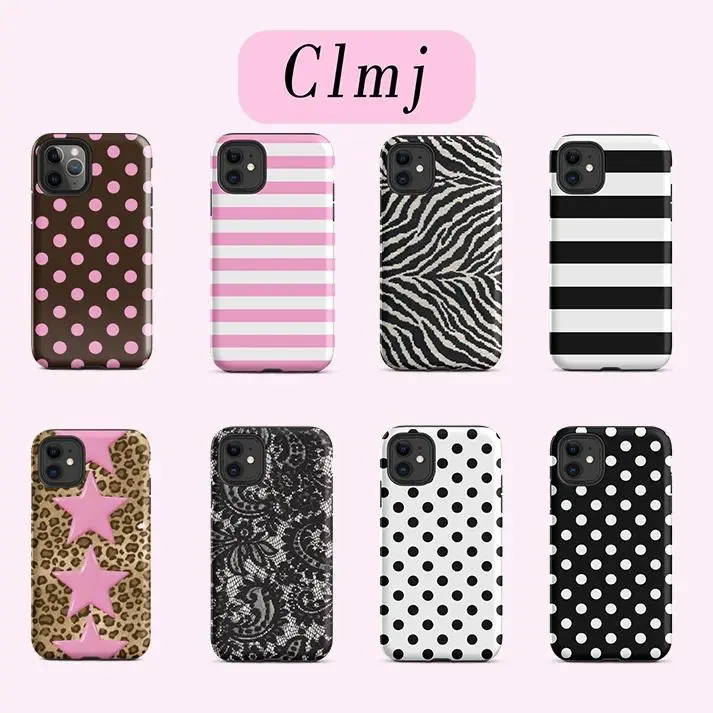 Luxurious Clmj Pink Cheetah Print Dual-Layer Back Case for iPhone 11–17 Pro Max/Plus Series and Samsung Galaxy S23–S25 Series