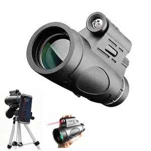10x42 Portable Illuminated Monocular Telescope, Low Light Enhancement, Night Bird Watching, Jungle Exploration, River Fishing, Outdoor Enthusiasts
