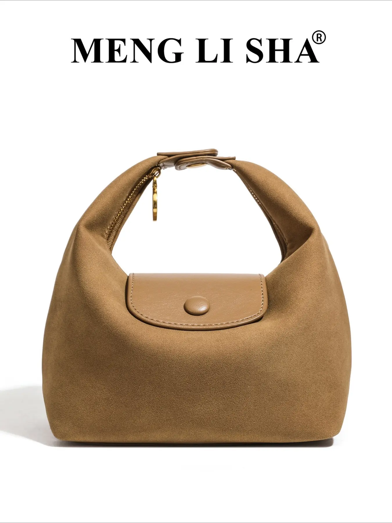 Autumn and winter new lunch box bag matte suede shoulder underarm women's bag Casual Handbag hobo longxiang oblique span dumpling bag 2026