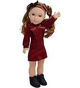 Convertible Combo Baby Doll Stroller for 3 Year Old Girls & Up |   Play Toy Baby Stroller for Dolls, Folding Adjustable Bassinet Carriage Buggy with Storage Basket Converts to Sit Up Pushcart Pram, Red