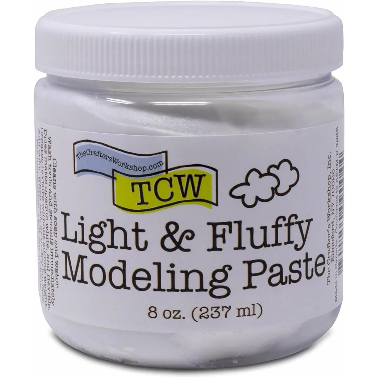 Modeling Paste for Textured Art - Dimensional Paste for Stenciling, Acrylic Painting - Boutique Quality, 8 oz Jar