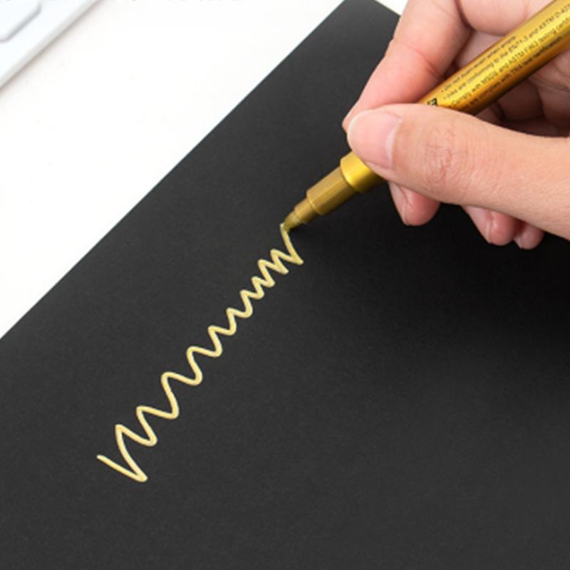 12pcs Water Based Low Odour Permanent Craftwork Pen, Durable Fine Point Tip Waterproof Marker Pen, Art Supplies For Student