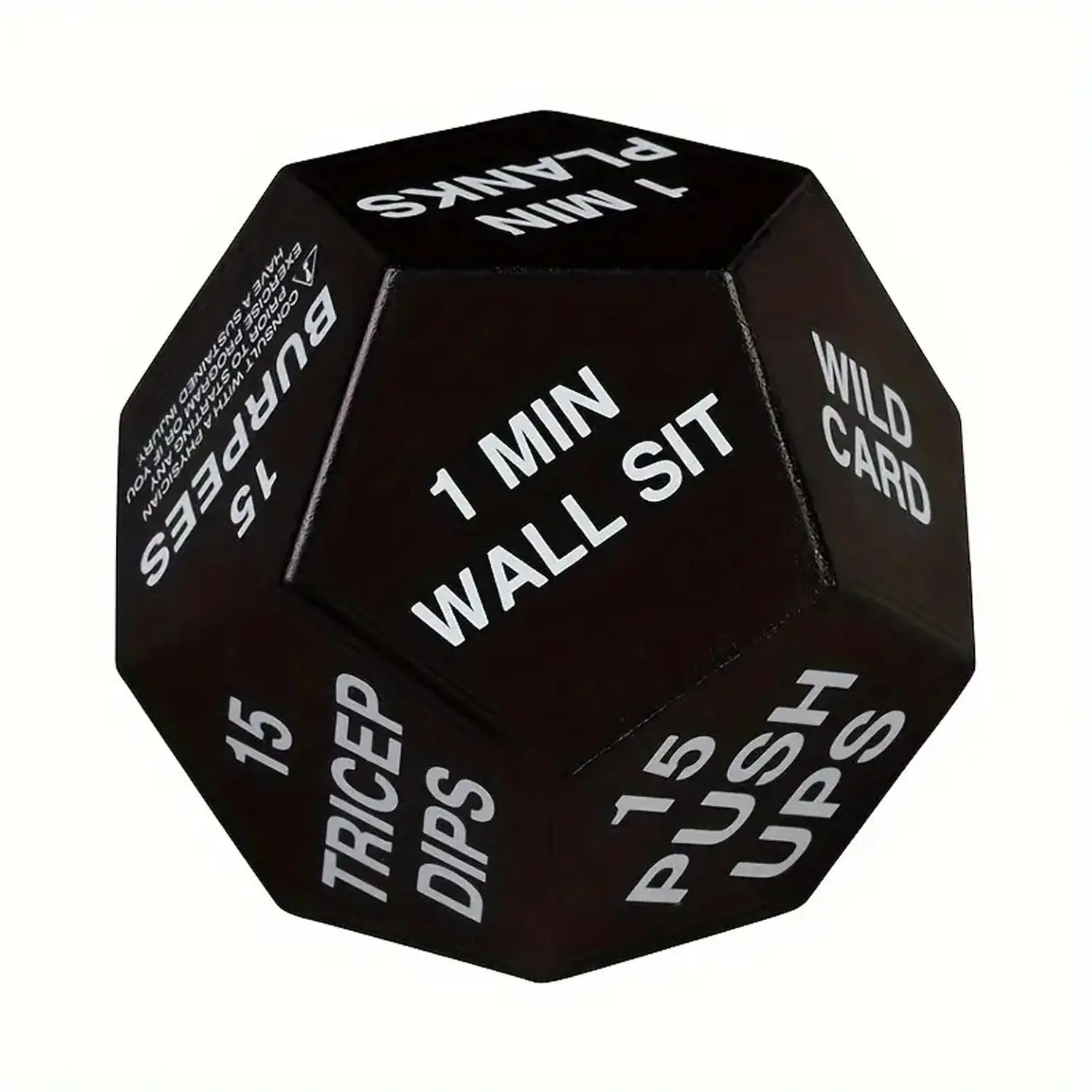 Fitness game dice PU Foam 12-sided rounded digital dice slow rebound decompression toy