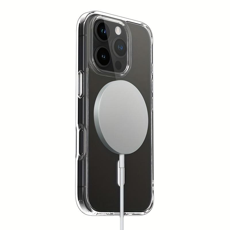 Transparent Magnetic Acrylic Phone Case for Iphone17/16/15/14/13/12,Compatible with Magsafe, Offering Shockproof Protection, Classic Hybrid Design.Anti-fall Decorative Phone Protector Cover, Shockproof Phone Protective Case