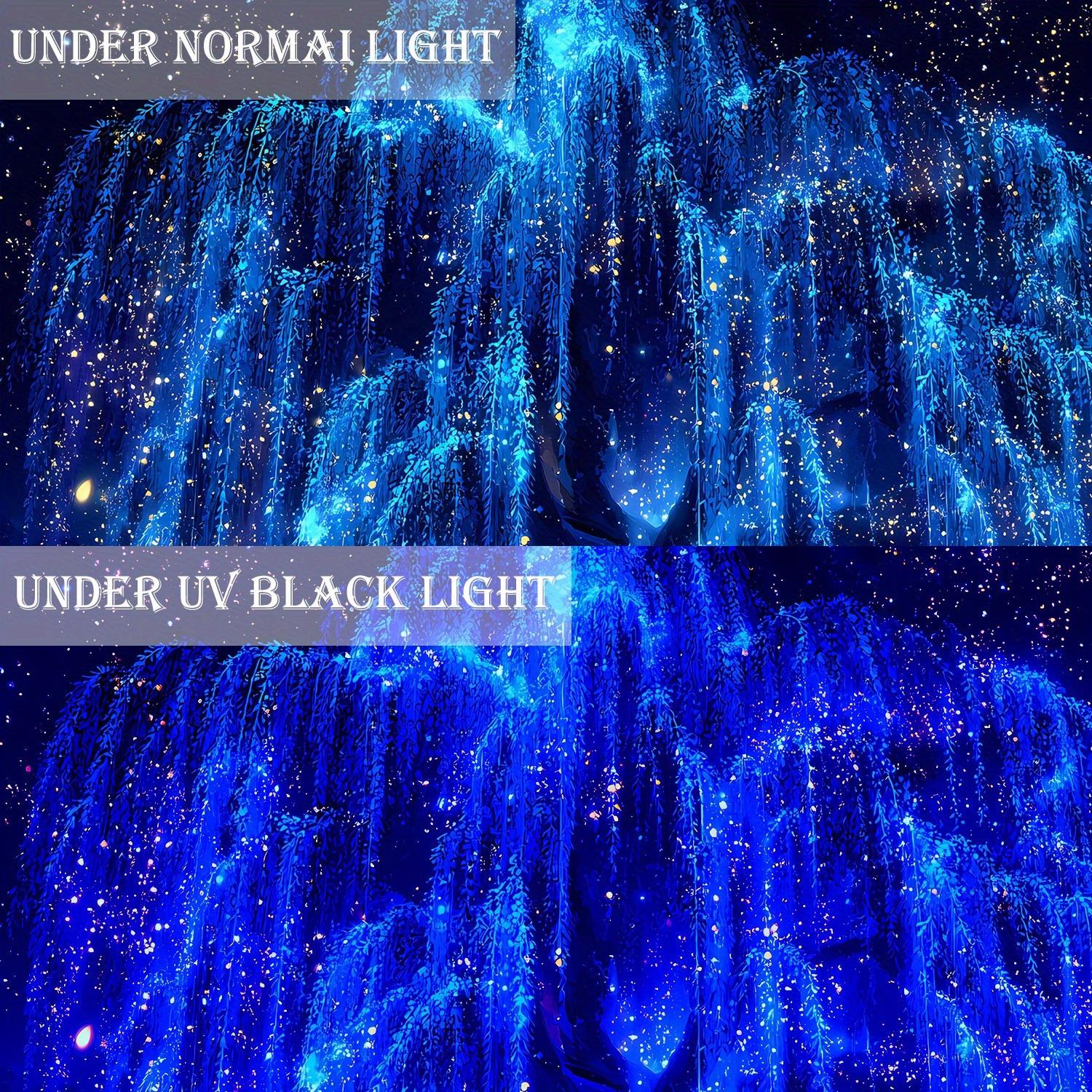 1pc Brilliant Starry Sky Tree Of Life- Glow In The Dark UV Light Banner Tapestry, Starry Sky Pattern, Large Size Peach Skin Fluorescent Printing Tapestry, Bedroom Hanging Tapestry For Party Festival, Bedroom Home Decor