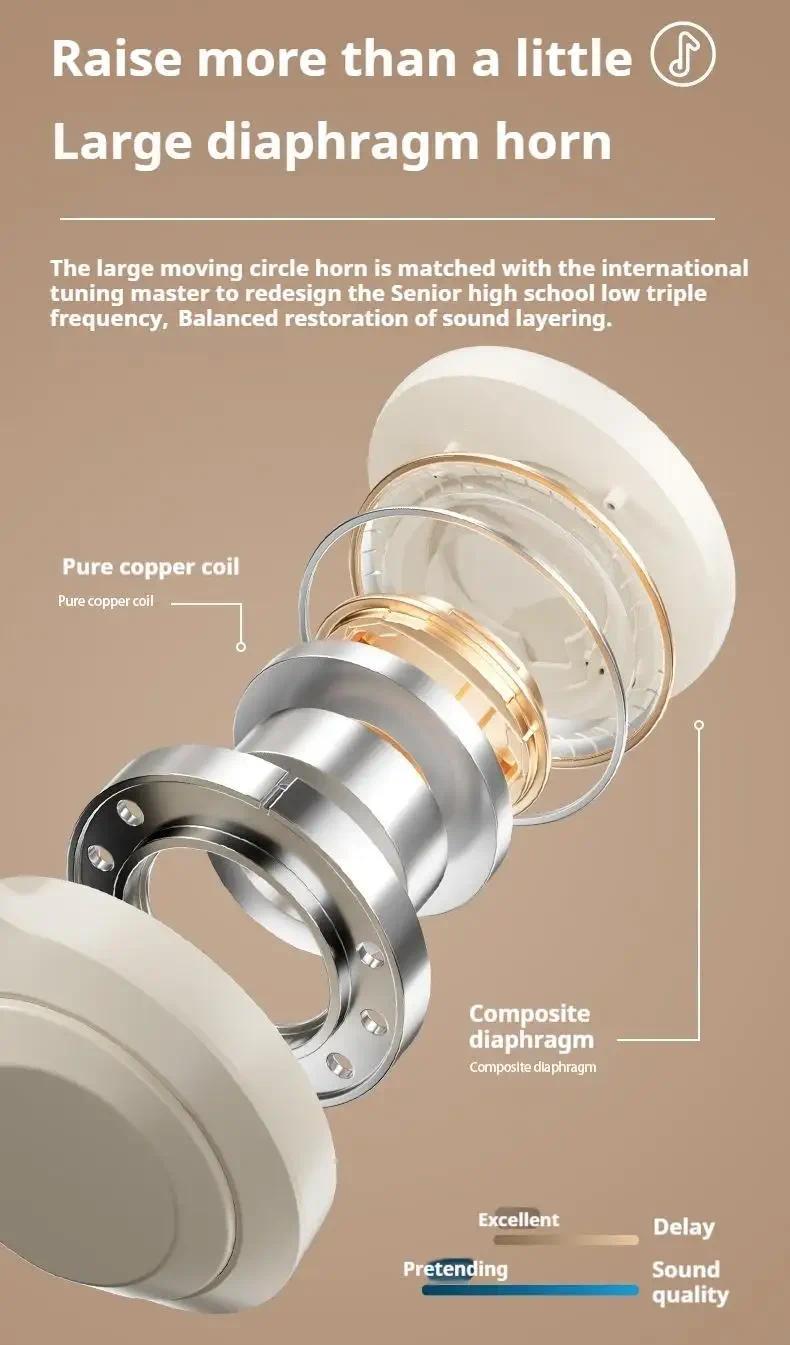 2026  Over wireless Ear HIFI Stereo M5 Headsets  Bluetooth 5.3 game Headphones Sports Gaming Earphones Support TF/AUX noise reduction comfortable wear dream travel headphones