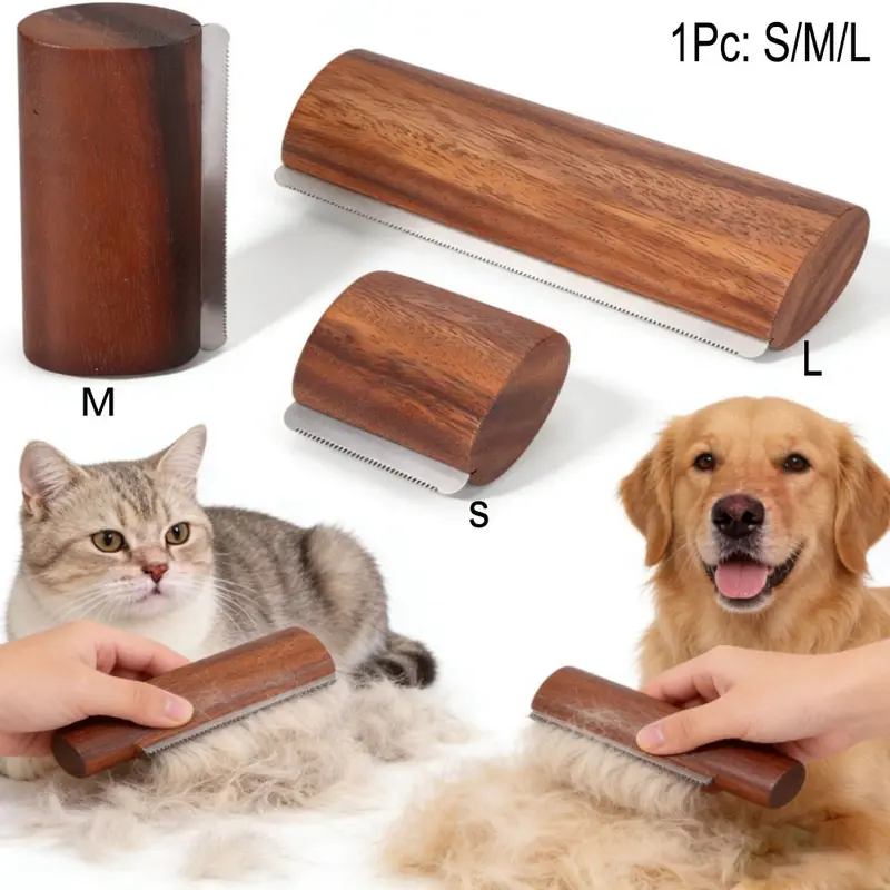 Pet Hair Remover Brush, Grooming Deshedding Tool, Groomer Tools for Horse, Cow, Cat and Dog, Comb for Short and Long Fur Cleaning Brushing