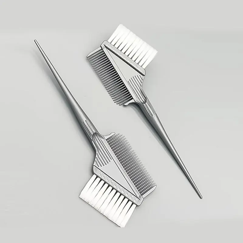 1 piece hair dye comb hair dye brush professional hair dye color scheme brush hair dye tool highlight tool hair DIY brush hair tool double-sided brush