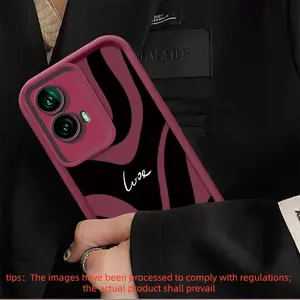 Protective Striped Phone Case, Shockproof smartphone cover for Moto G85, G84, G53 5G, G24 Power, G54, G34, G24 4G - Full Lens Protection Shockproof Soft Cover Suitable for Moto Edge 50 Pro, 50, 50 Neo - Unisex Design
