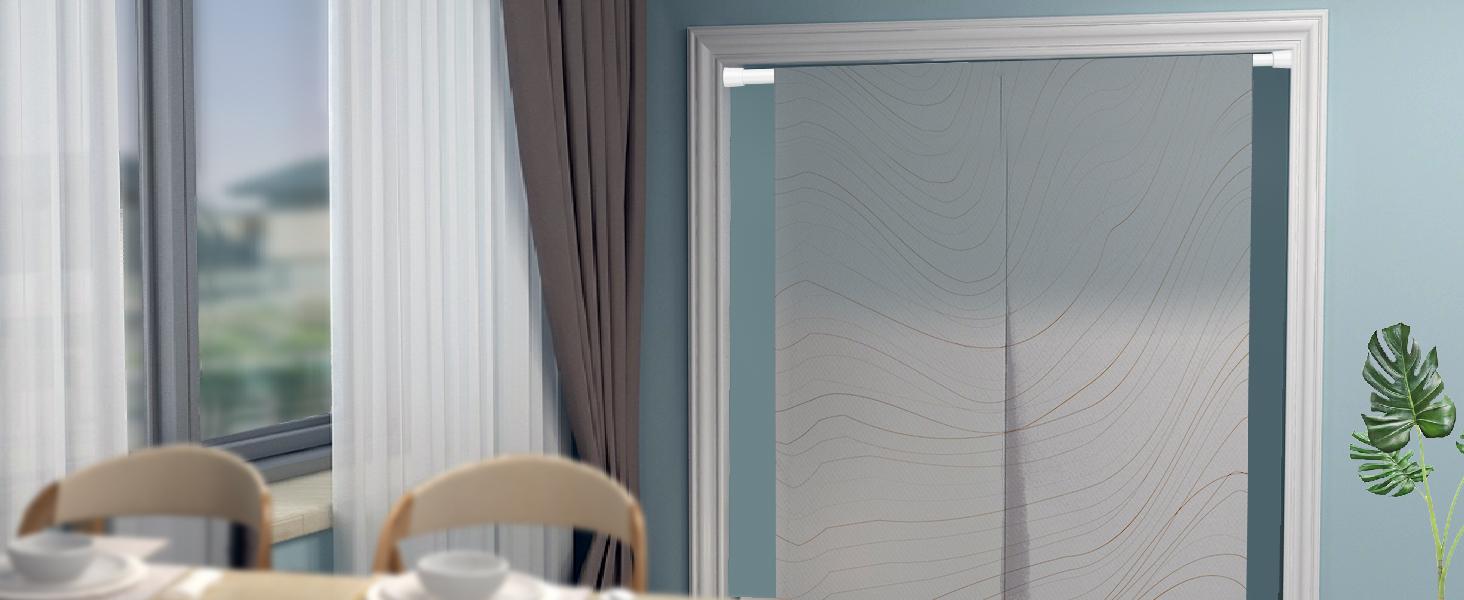 2 Pack Tension Rods Spring Tension Curtain Rod, 26 to 39 Inch Adjustable Black Tension Rod, Small Curtain Rods Spring Loaded Curtains Tension Rods for Window, Bathroom, Cupboard, Kitchen, Home