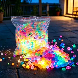 3000 Night Glow Resin Stones for Outdoor Decoration, Aquarium Fish Tank Garden Path Landscape Decorative Items, Unique Aesthetic Enhancements