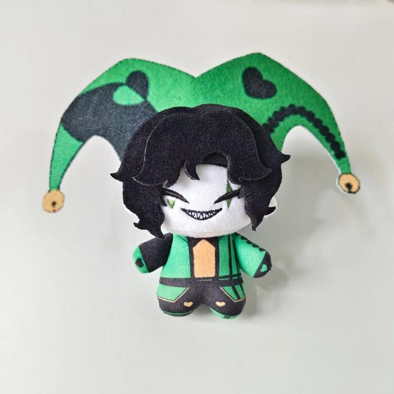 10cm Funny Lovely Anime Game The Freak Circus Harlequin Pierrot Character Peripherals Plush Toys Plushie Stuffed Doll
