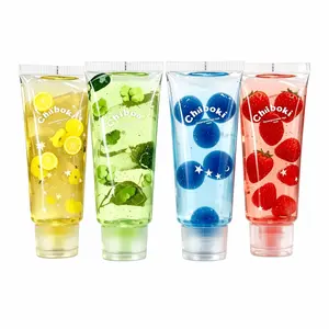 Chiboki Jam Squishy 4 Pack - Toothpaste Tube Clear Gel Squeeze Fidget Sensory Toys No Mess ASMR