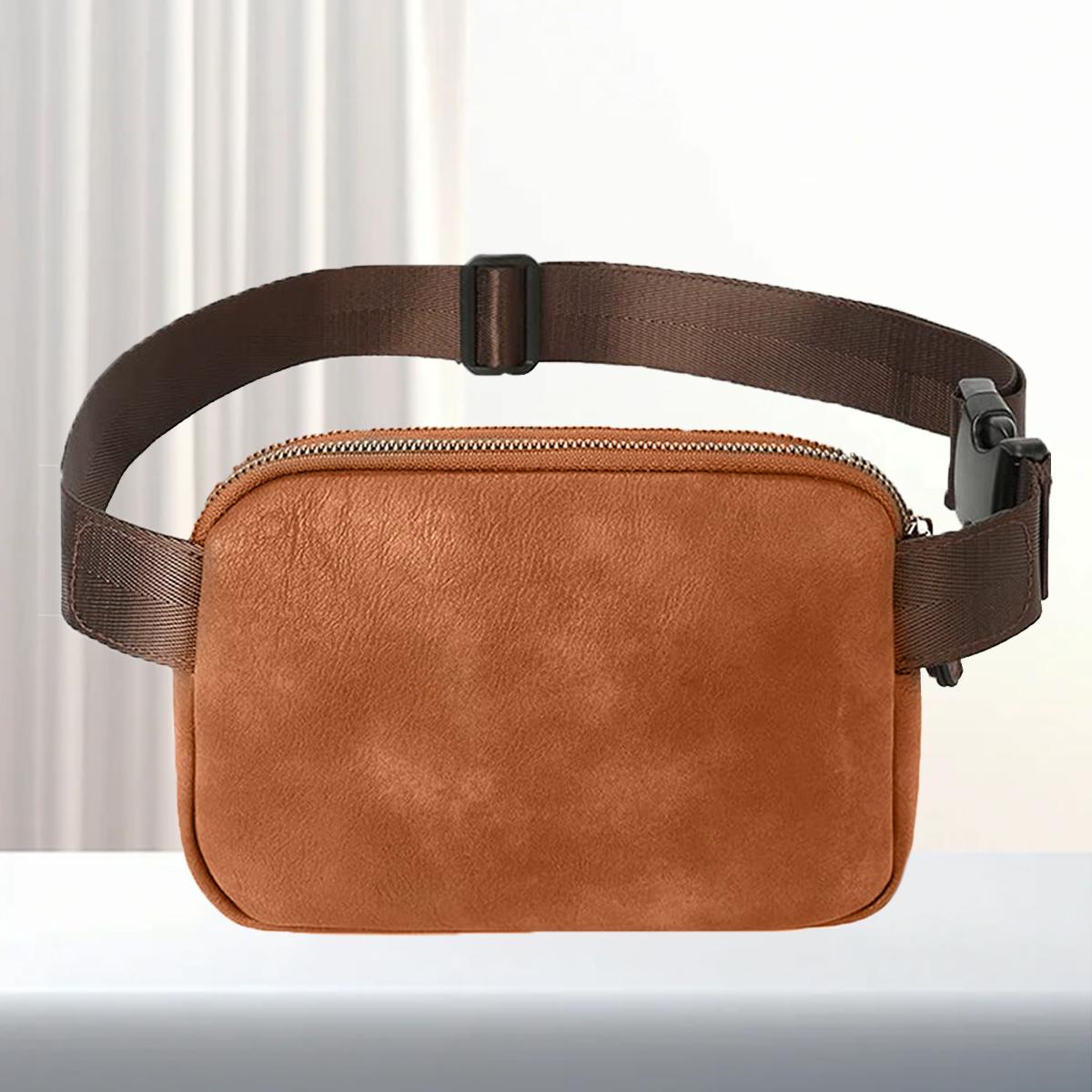 Unisex Stylish Classic Waist Bag Trendy Contrast Color Design Crossbody Bag Adjustable Shoulder Strap Shoulder Bag