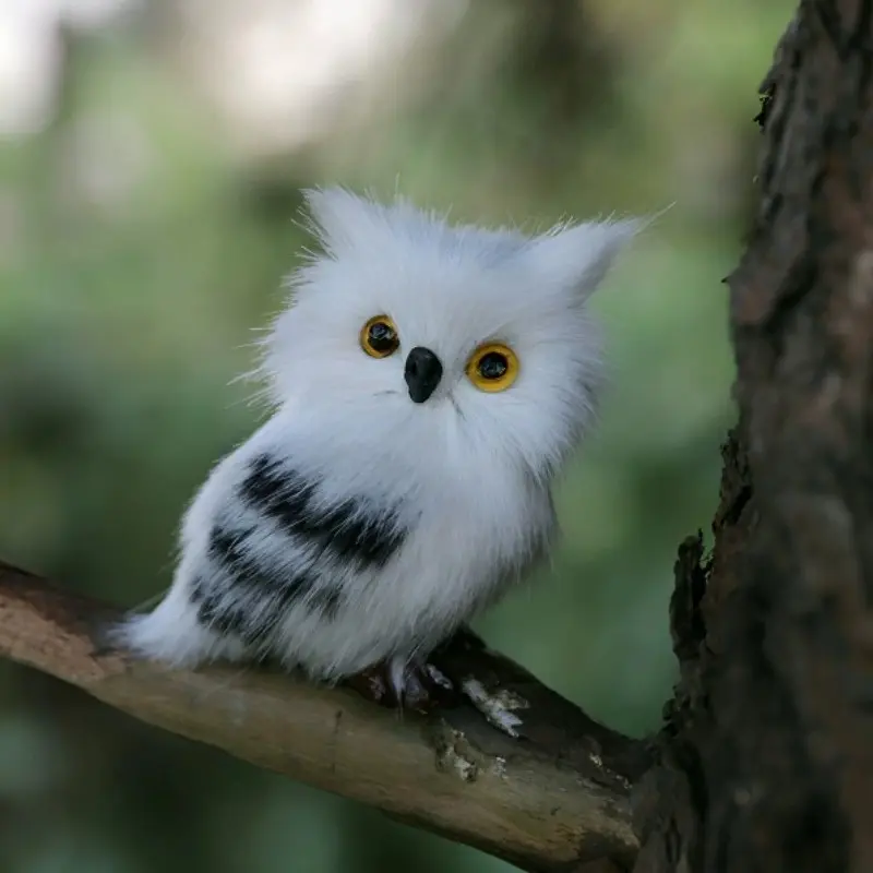 1pc cute decorative owl ornament, static animal model, suitable for Halloween parties, Christmas decorations, Thanksgiving gifts, New Year gifts, home and garden decorations, photography props