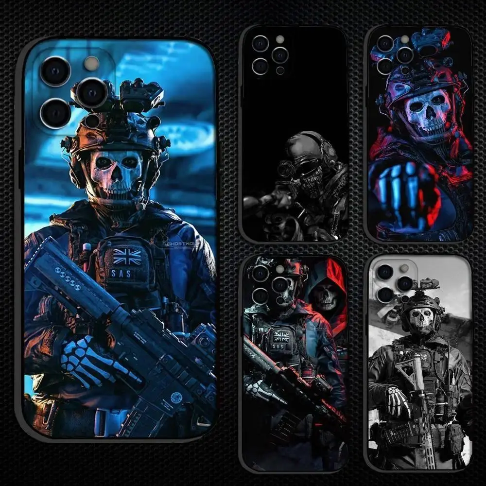C-COD C-Call Of D-Duty Ghosts Phone Case For iPhone 17 Promax 17E 16 15 14 13 12 11 Pro Max 17Air Plus & Samsung Galaxy S26 S25 S24 S23 S22 S21 FE Ultra Plus Anti-Fall Transparent shockproof protection Soft silicone Back Cover