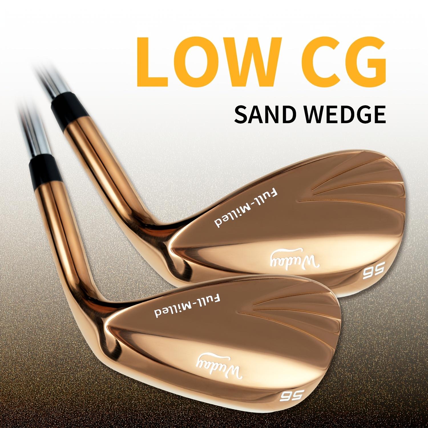 Wuday Fully Milled Rose Gold Sand Right-handed Wedge Golf Club 52 ° /56 ° /60 °   Stepped Steel Shaft Low Center of Gravity Pitching Wedge Lob Wedge Anti-slip Rubber Grip Zinc Alloy Club Head and Stainless Steel Shaft right hand tour satin wedge Golf Acce