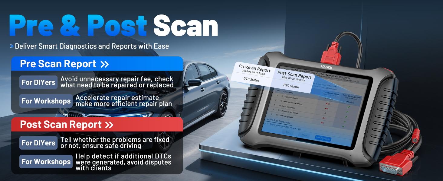 XTOOL X100 PAD3 Scan Tool & Programmer Tool with [KC100+EEPROM Adapter $350 Value Kit], All System Bidirectional OBD2 Scanner with FCA AutoAuth, 38+ Resets, ECU Coding, CAN FD & DOIP, 2 Years Update