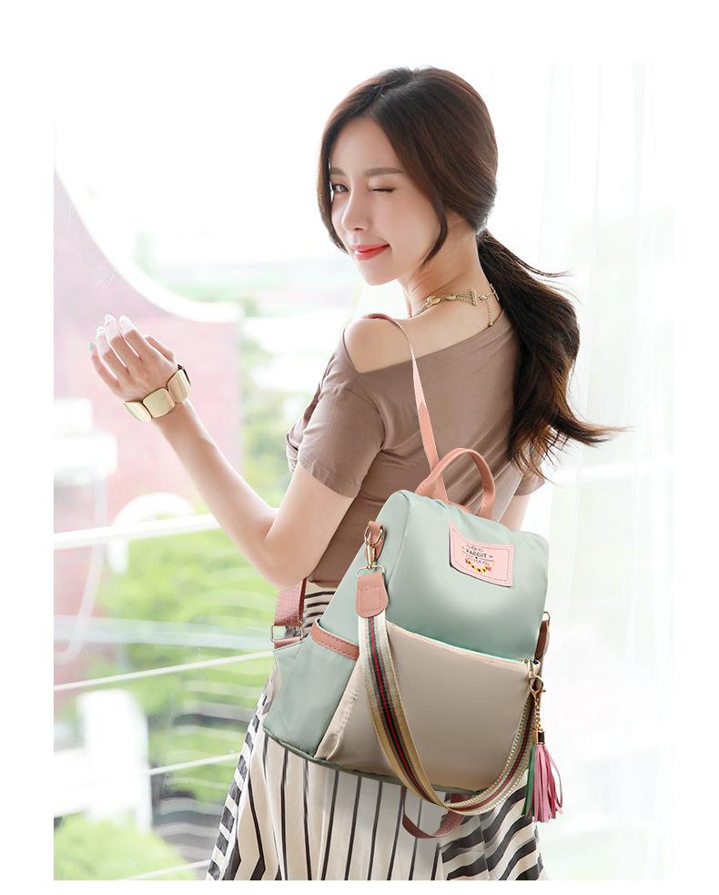 2026 New Korean Style Fashionable Versatile Anti-Theft Student Backpack for Women, Travel Canvas Backpack