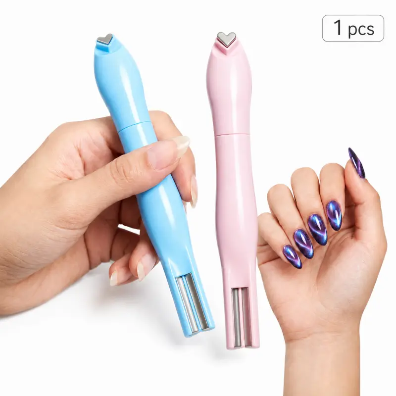 Nail Magnet Tool, Upgraded Nail Magnet Pens, Multi-Function Magnet Stick 3D Magnetic Cat Eye Gel Polish Nail Art, for Salon, Studio or Home Nail Art Sheet Nail Art Kits