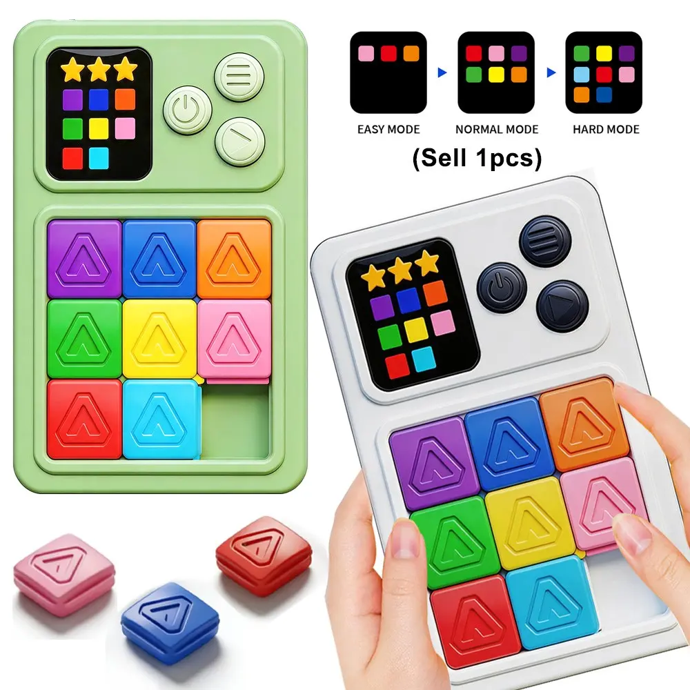 Electric Color Matching Puzzle Brain Teaser Toy, Interactive Handheld Game for Family Party, Stress Relief Puzzle for Adult