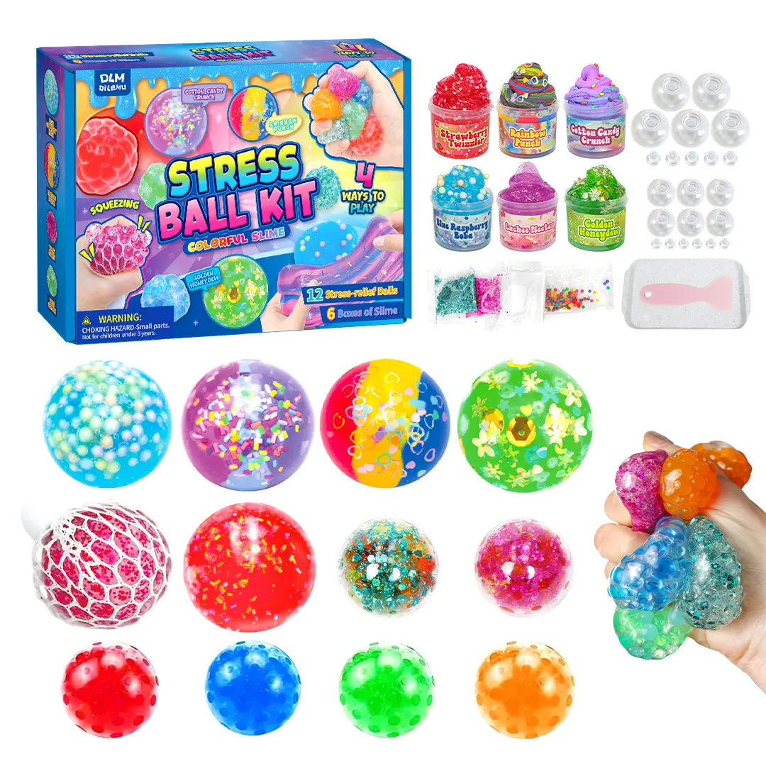 Magical Slime Laboratory – Complete DIY Squishy Toy Making Studio, Colorful Slime, Glitter, & Tool Set, Engaging Screen-Free Sensory Project for Creative Kids