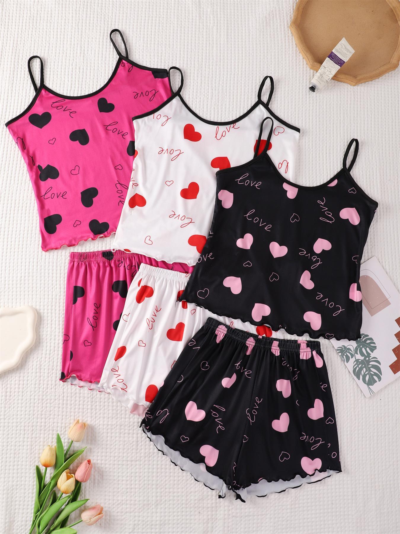 Halloween 6-Piece Sexy Lingerie Pajama Set for Women, Fitted Sheer Lace Design, All-Season Comfortable Sleepwear Loungewear Collection