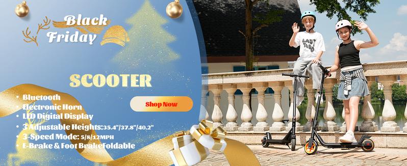 [Black Friday]I-k3 Max & I-k3 Pro Electric Scooter For Kids 200W/150W Motor 3-Level Height Adjustment, Dual Brakes, Colorful Lights, Smart Display & Ideal Gift for Kids Ages 6-14