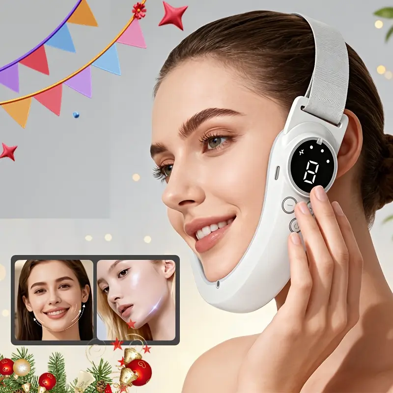 New electric V-shaped facial massager, facial beauty massagers, facial, neck, and jaw care massager, female beauty tool, suitable for holiday gift giving